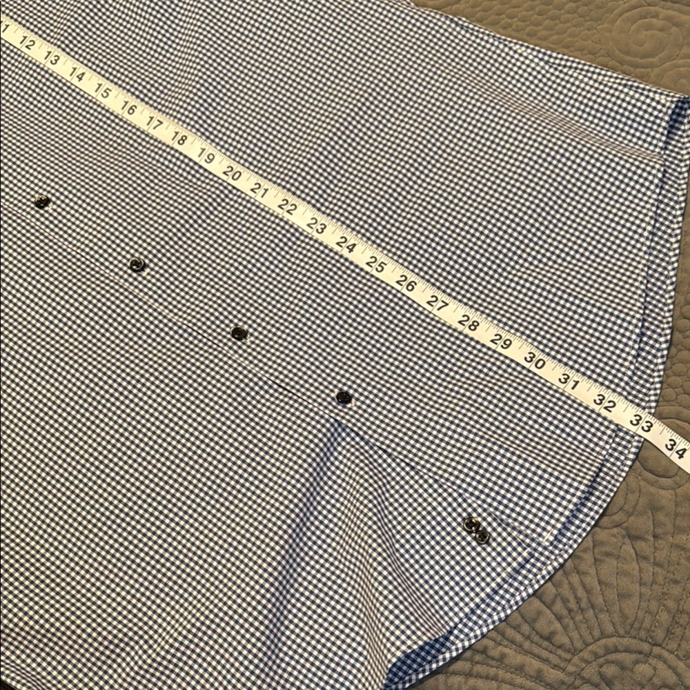 Nordstrom Blue Dress Shirt Slim Fit - Picture 11 of 11